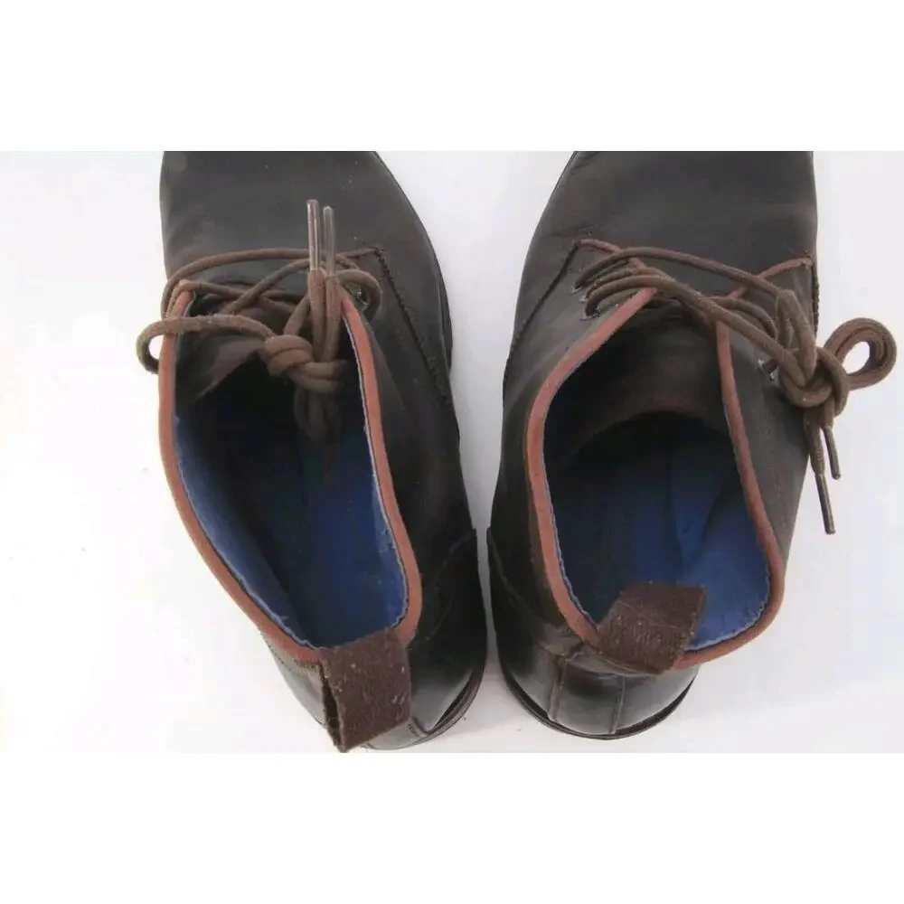 Mark Nason Harrow Boots Lace Up Chukka Leather Brown mens winter Sz 12